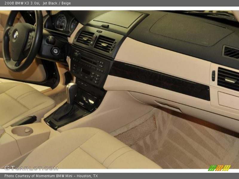 Jet Black / Beige 2008 BMW X3 3.0si