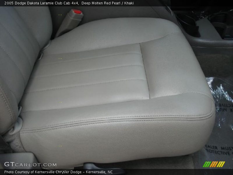 Deep Molten Red Pearl / Khaki 2005 Dodge Dakota Laramie Club Cab 4x4