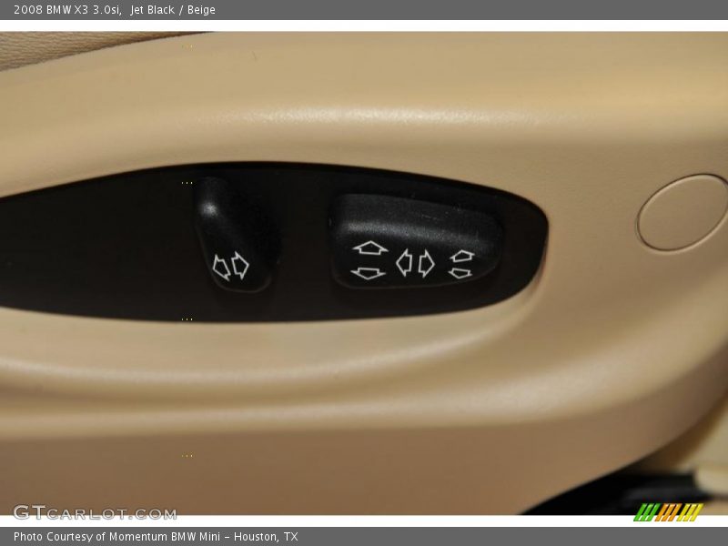 Jet Black / Beige 2008 BMW X3 3.0si