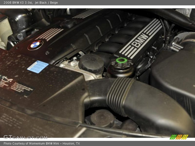 Jet Black / Beige 2008 BMW X3 3.0si