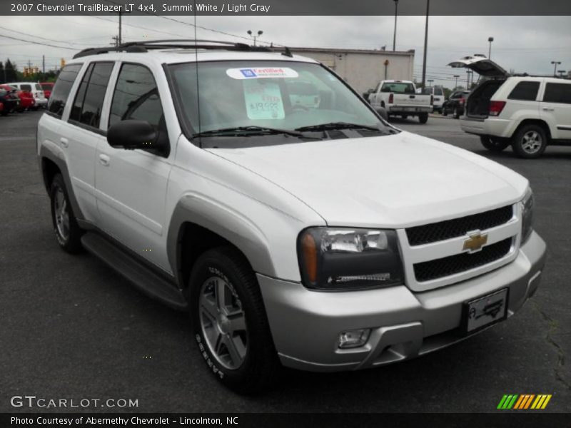 Summit White / Light Gray 2007 Chevrolet TrailBlazer LT 4x4