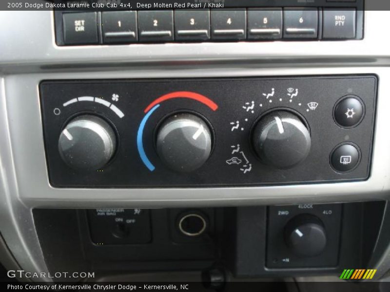 Controls of 2005 Dakota Laramie Club Cab 4x4