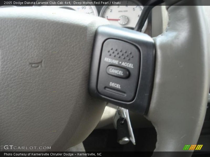 Deep Molten Red Pearl / Khaki 2005 Dodge Dakota Laramie Club Cab 4x4