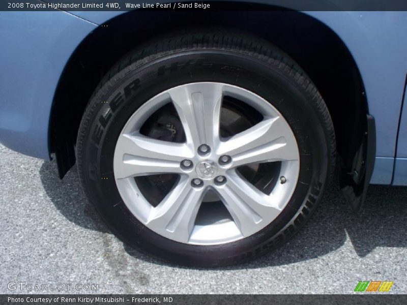 Wave Line Pearl / Sand Beige 2008 Toyota Highlander Limited 4WD