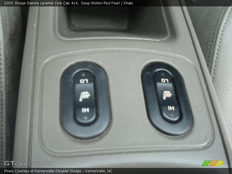 Deep Molten Red Pearl / Khaki 2005 Dodge Dakota Laramie Club Cab 4x4