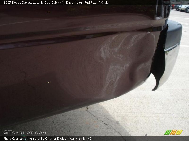 Deep Molten Red Pearl / Khaki 2005 Dodge Dakota Laramie Club Cab 4x4