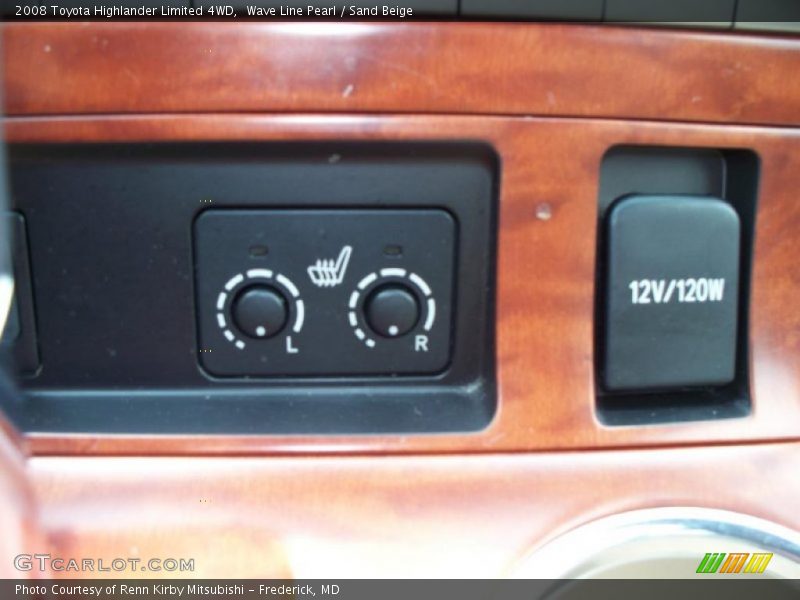 Wave Line Pearl / Sand Beige 2008 Toyota Highlander Limited 4WD