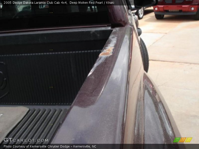 Deep Molten Red Pearl / Khaki 2005 Dodge Dakota Laramie Club Cab 4x4