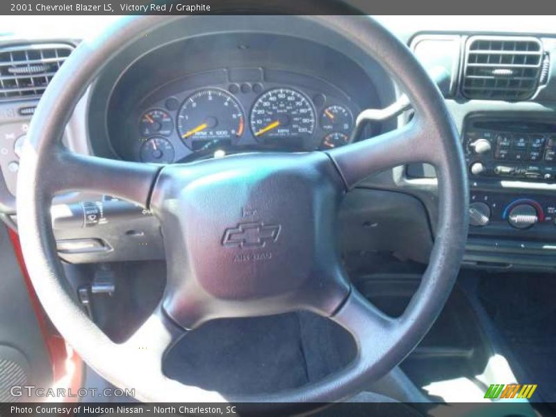 Victory Red / Graphite 2001 Chevrolet Blazer LS