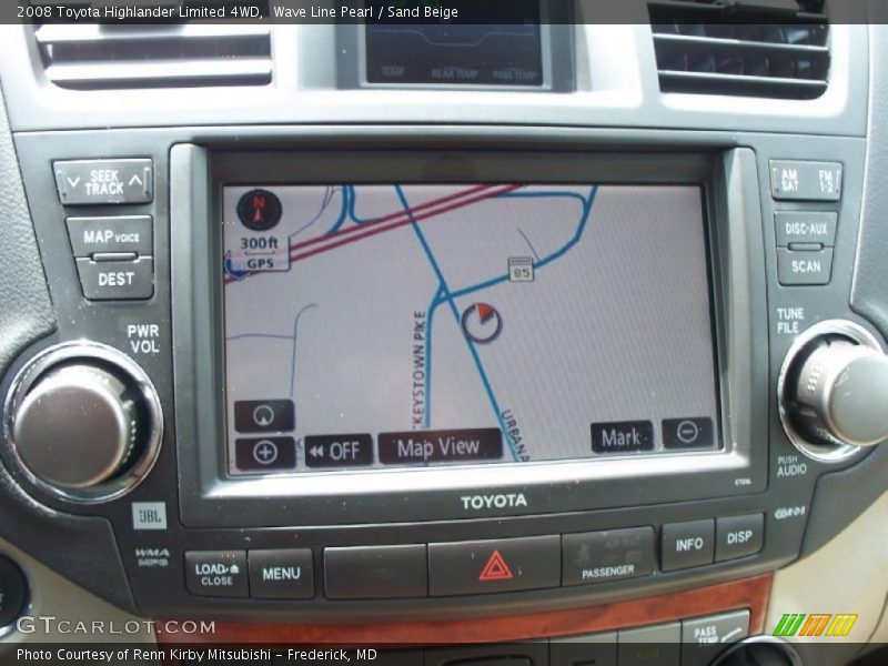 Wave Line Pearl / Sand Beige 2008 Toyota Highlander Limited 4WD