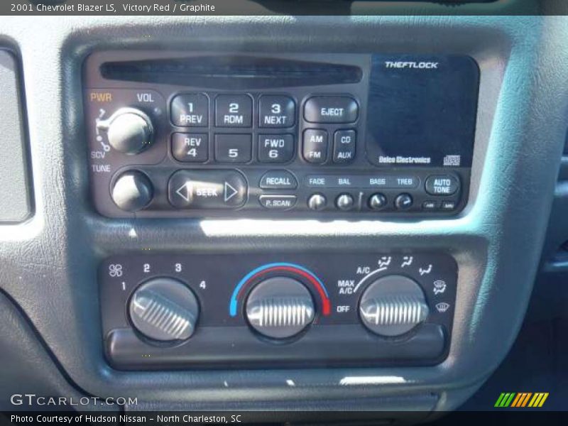 Victory Red / Graphite 2001 Chevrolet Blazer LS