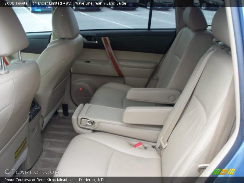 Wave Line Pearl / Sand Beige 2008 Toyota Highlander Limited 4WD