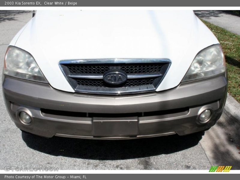 Clear White / Beige 2003 Kia Sorento EX