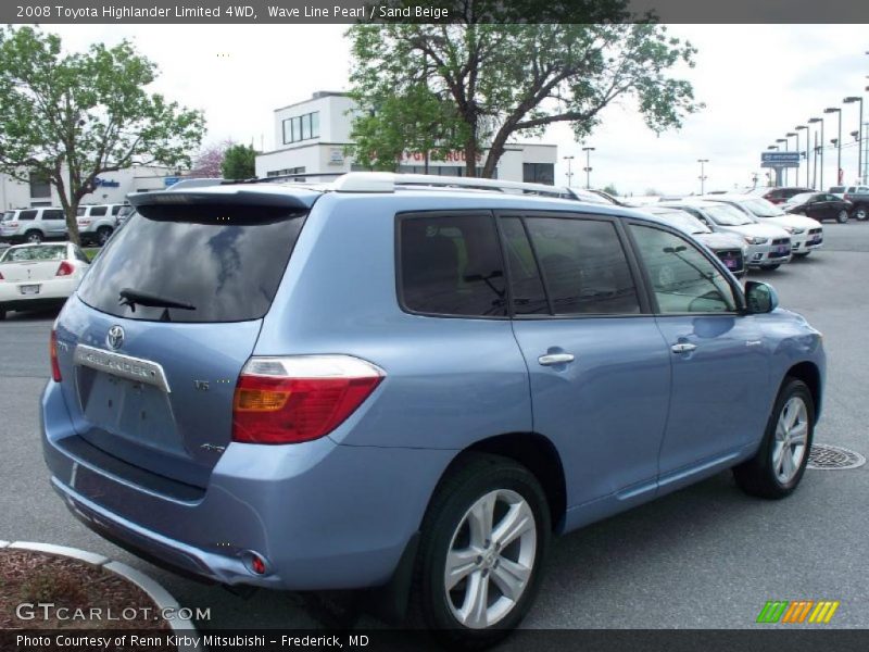 Wave Line Pearl / Sand Beige 2008 Toyota Highlander Limited 4WD