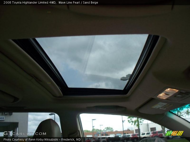 Wave Line Pearl / Sand Beige 2008 Toyota Highlander Limited 4WD