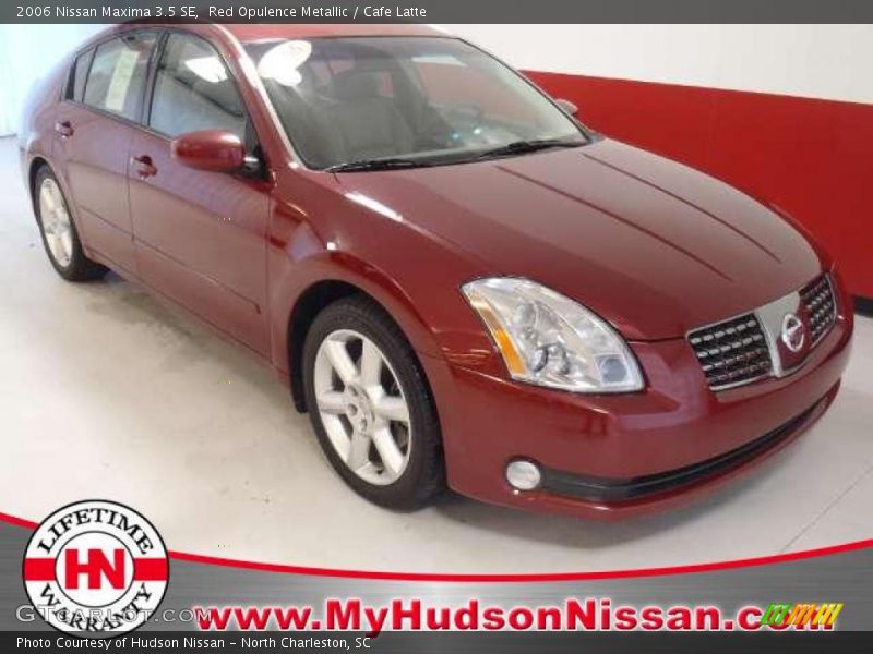 Red Opulence Metallic / Cafe Latte 2006 Nissan Maxima 3.5 SE