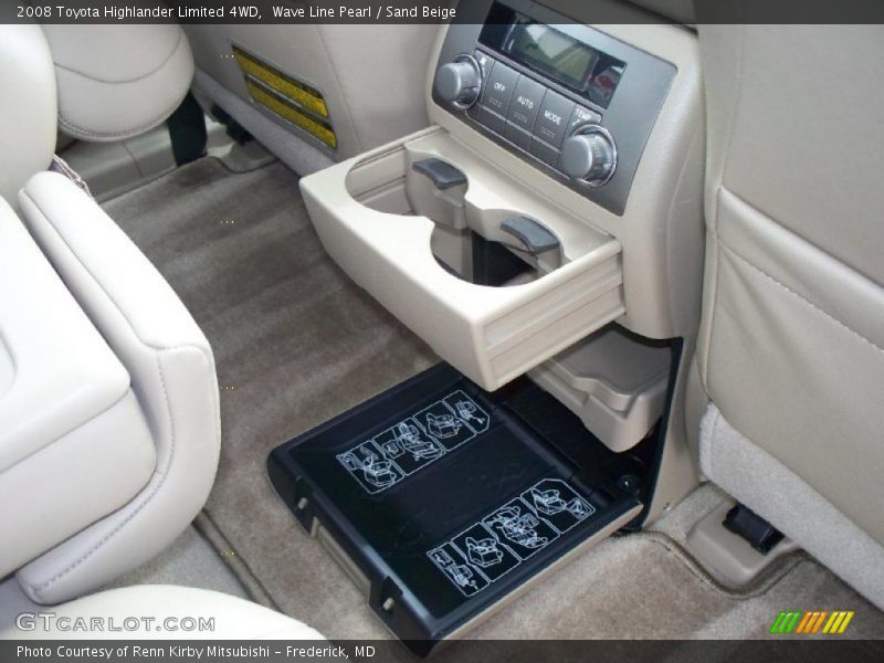 Wave Line Pearl / Sand Beige 2008 Toyota Highlander Limited 4WD