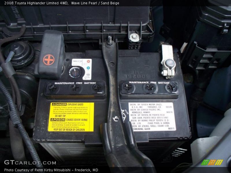 Wave Line Pearl / Sand Beige 2008 Toyota Highlander Limited 4WD