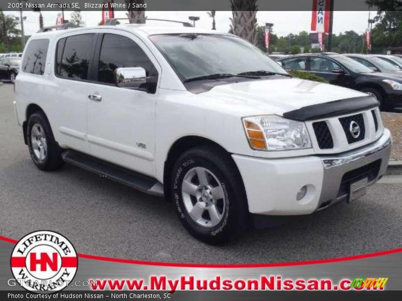 Blizzard White / Sand 2005 Nissan Armada SE