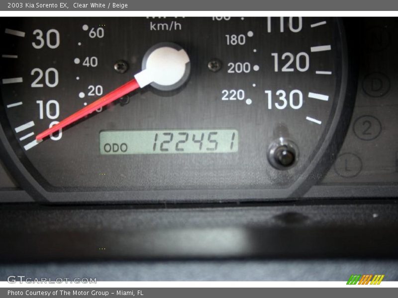 Clear White / Beige 2003 Kia Sorento EX