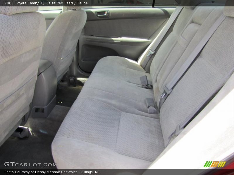 Salsa Red Pearl / Taupe 2003 Toyota Camry LE