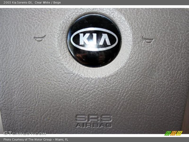 Clear White / Beige 2003 Kia Sorento EX
