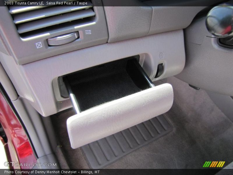 Salsa Red Pearl / Taupe 2003 Toyota Camry LE