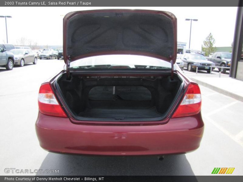 Salsa Red Pearl / Taupe 2003 Toyota Camry LE