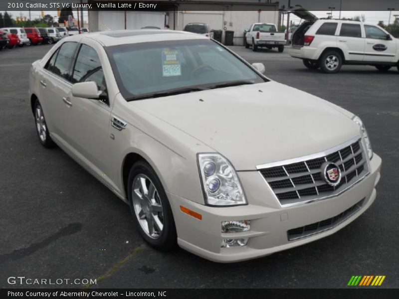 Vanilla Latte / Ebony 2010 Cadillac STS V6 Luxury