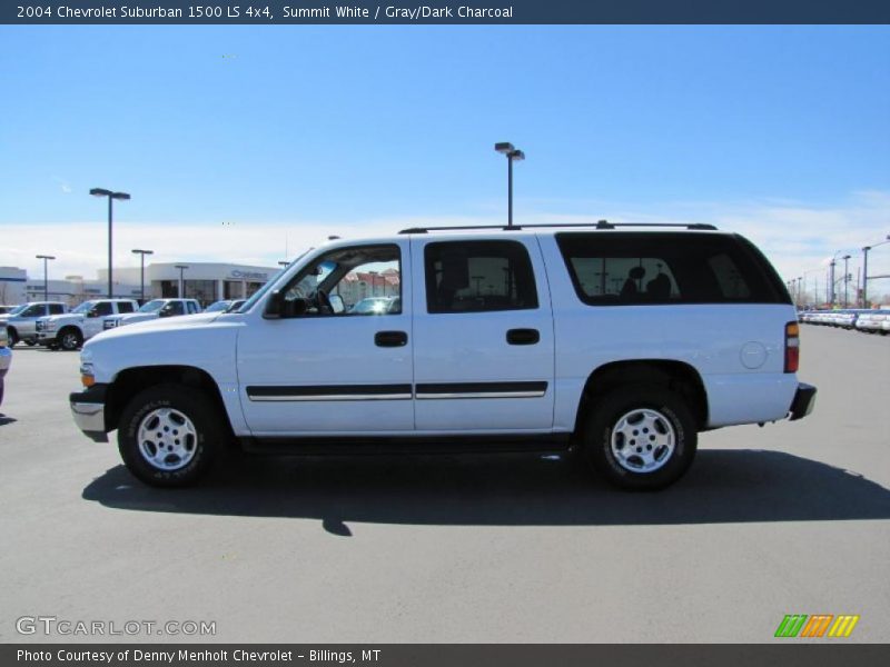 Summit White / Gray/Dark Charcoal 2004 Chevrolet Suburban 1500 LS 4x4