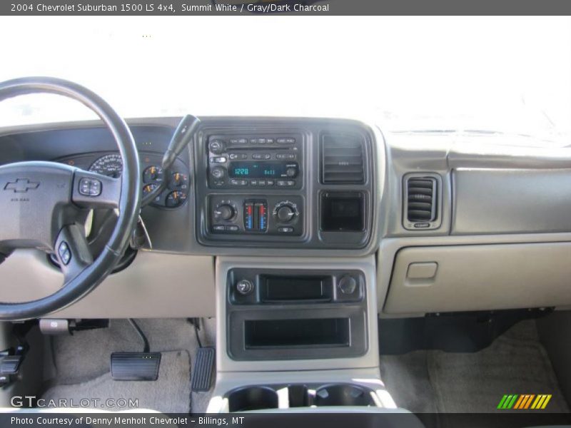 Summit White / Gray/Dark Charcoal 2004 Chevrolet Suburban 1500 LS 4x4