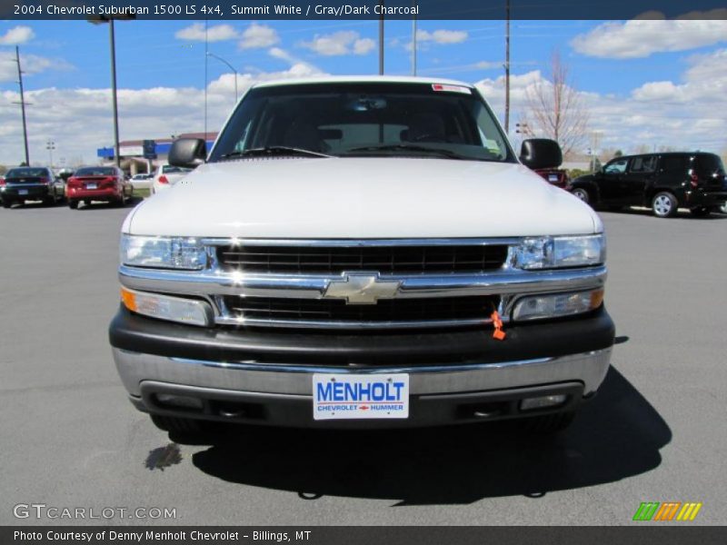 Summit White / Gray/Dark Charcoal 2004 Chevrolet Suburban 1500 LS 4x4