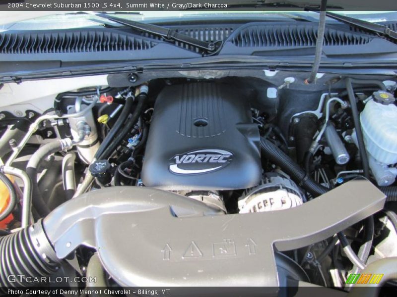Summit White / Gray/Dark Charcoal 2004 Chevrolet Suburban 1500 LS 4x4