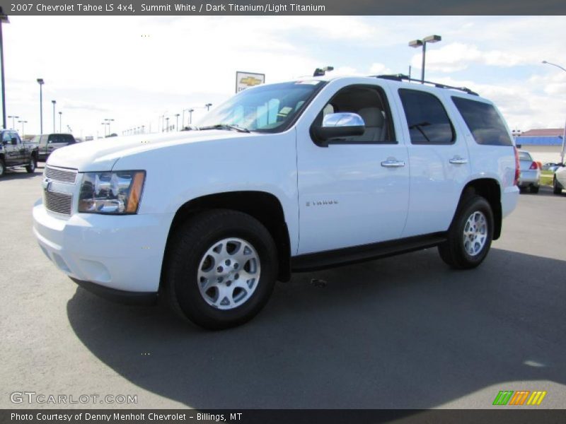 Summit White / Dark Titanium/Light Titanium 2007 Chevrolet Tahoe LS 4x4