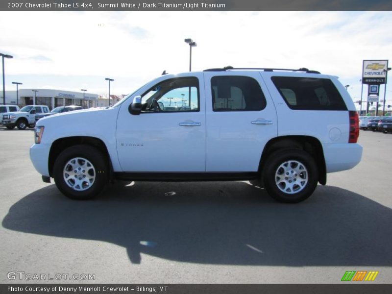 Summit White / Dark Titanium/Light Titanium 2007 Chevrolet Tahoe LS 4x4