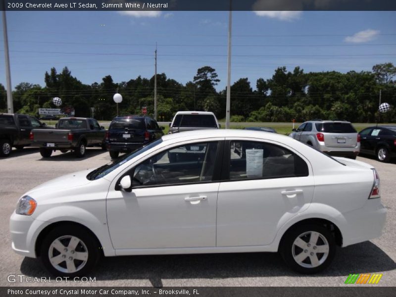 Summit White / Neutral 2009 Chevrolet Aveo LT Sedan