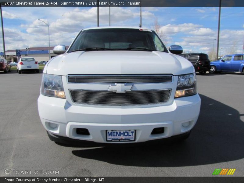 Summit White / Dark Titanium/Light Titanium 2007 Chevrolet Tahoe LS 4x4