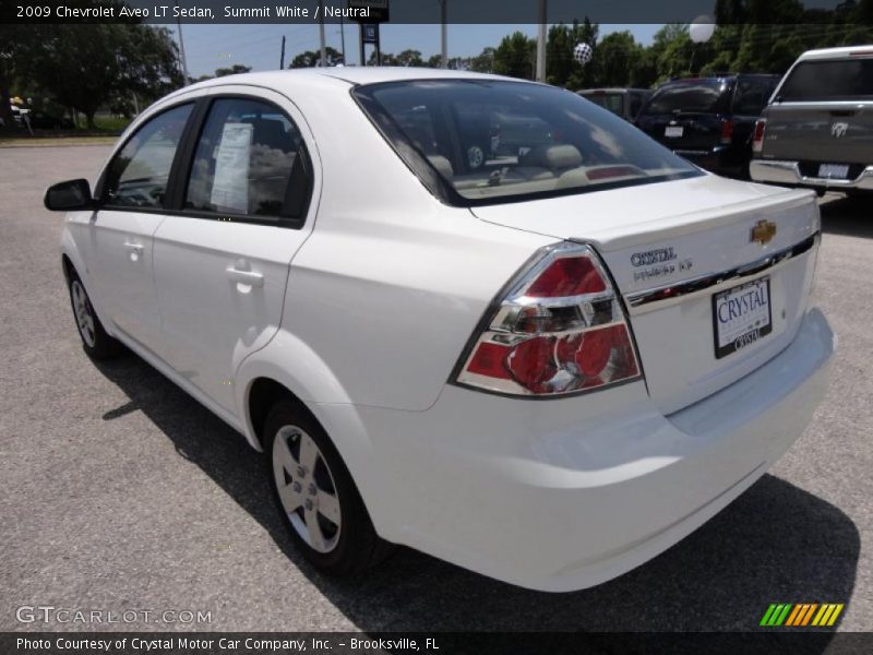 Summit White / Neutral 2009 Chevrolet Aveo LT Sedan
