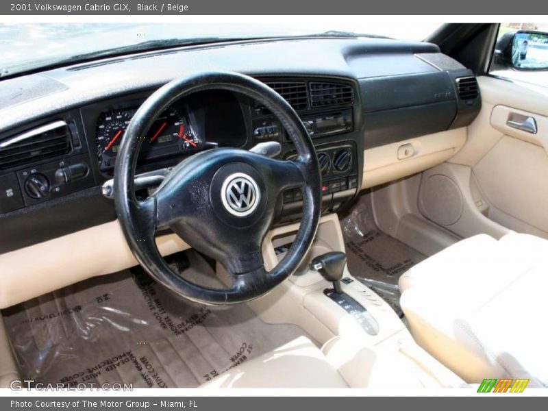 Black / Beige 2001 Volkswagen Cabrio GLX