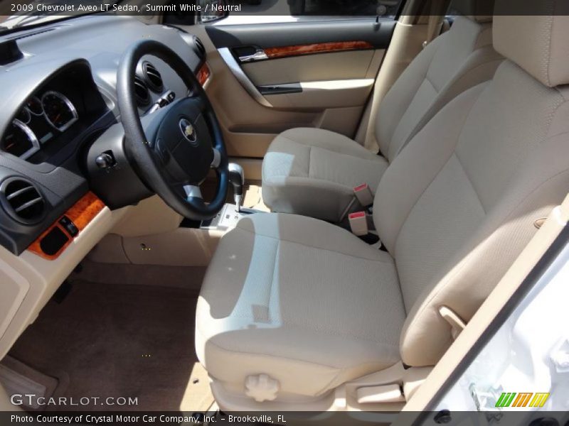 Summit White / Neutral 2009 Chevrolet Aveo LT Sedan