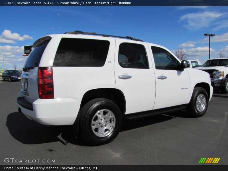 Summit White / Dark Titanium/Light Titanium 2007 Chevrolet Tahoe LS 4x4