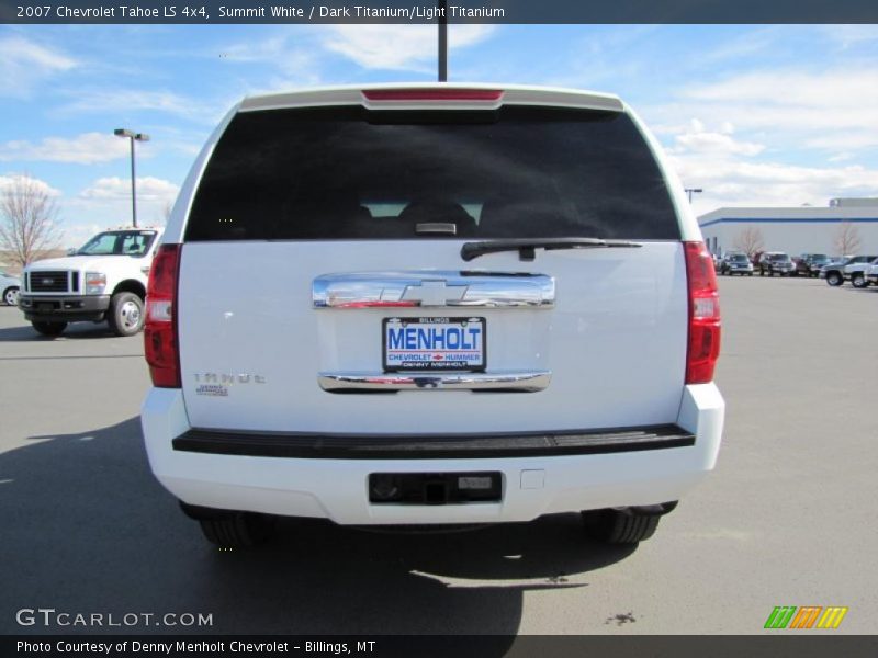 Summit White / Dark Titanium/Light Titanium 2007 Chevrolet Tahoe LS 4x4