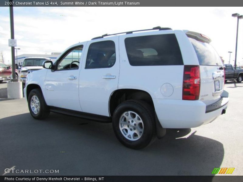 Summit White / Dark Titanium/Light Titanium 2007 Chevrolet Tahoe LS 4x4