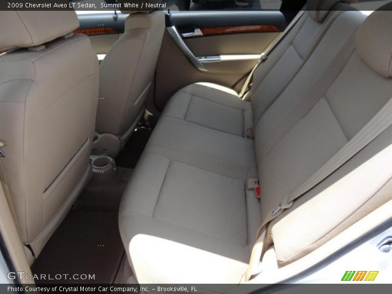 Summit White / Neutral 2009 Chevrolet Aveo LT Sedan