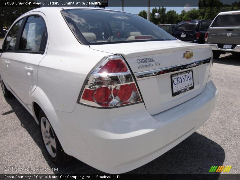 Summit White / Neutral 2009 Chevrolet Aveo LT Sedan