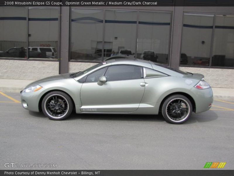 Optimist Green Metallic / Medium Gray/Dark Charcoal 2008 Mitsubishi Eclipse GS Coupe