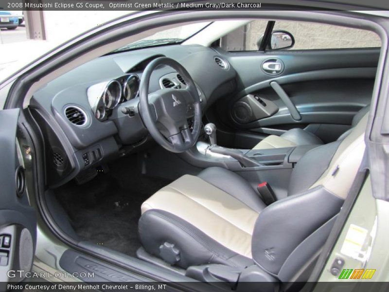 Optimist Green Metallic / Medium Gray/Dark Charcoal 2008 Mitsubishi Eclipse GS Coupe