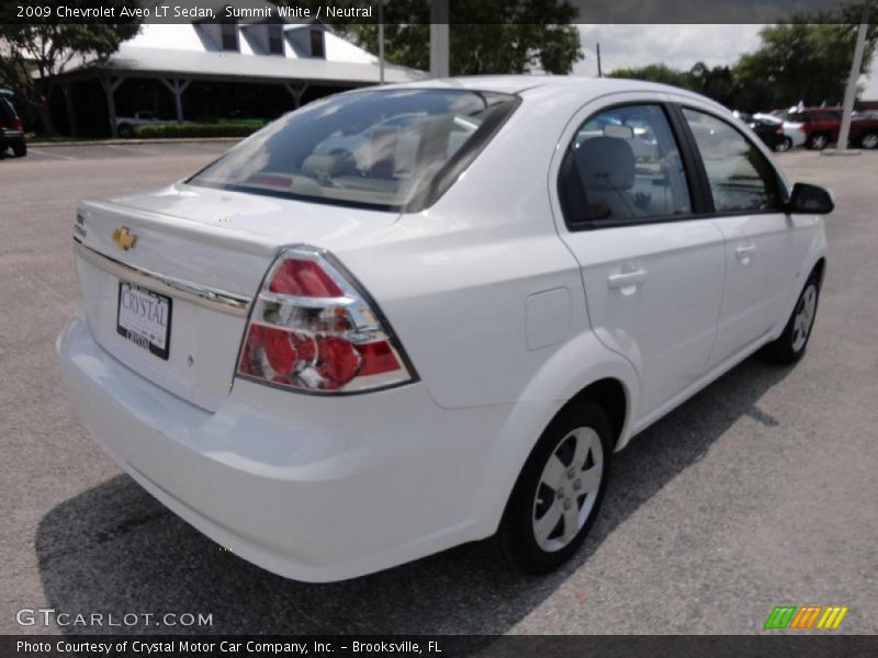 Summit White / Neutral 2009 Chevrolet Aveo LT Sedan