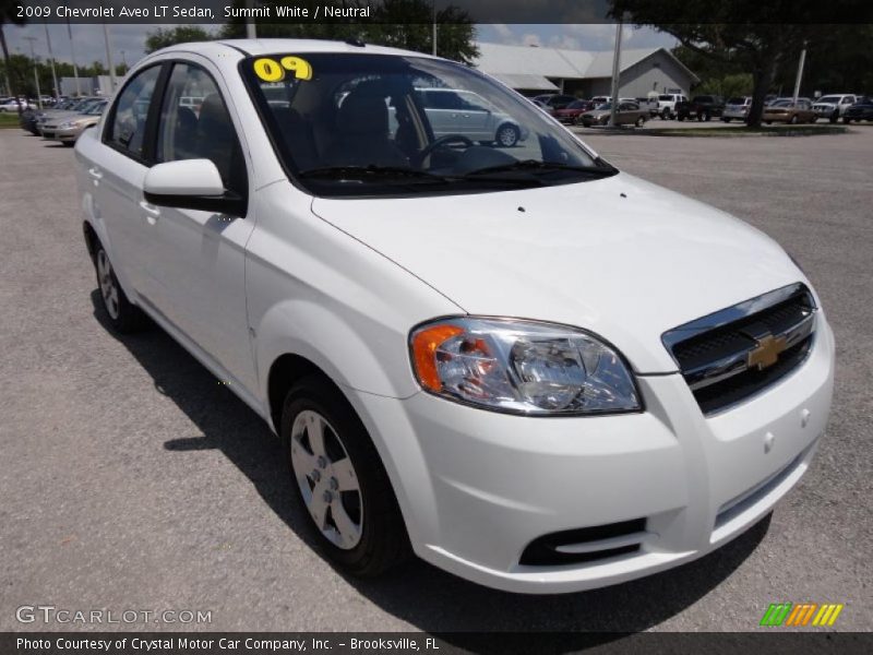 Summit White / Neutral 2009 Chevrolet Aveo LT Sedan