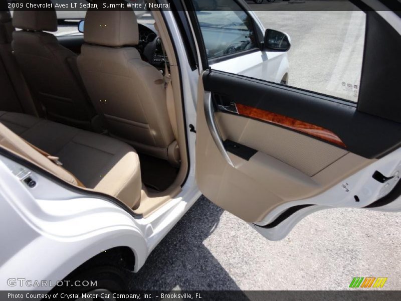 Summit White / Neutral 2009 Chevrolet Aveo LT Sedan